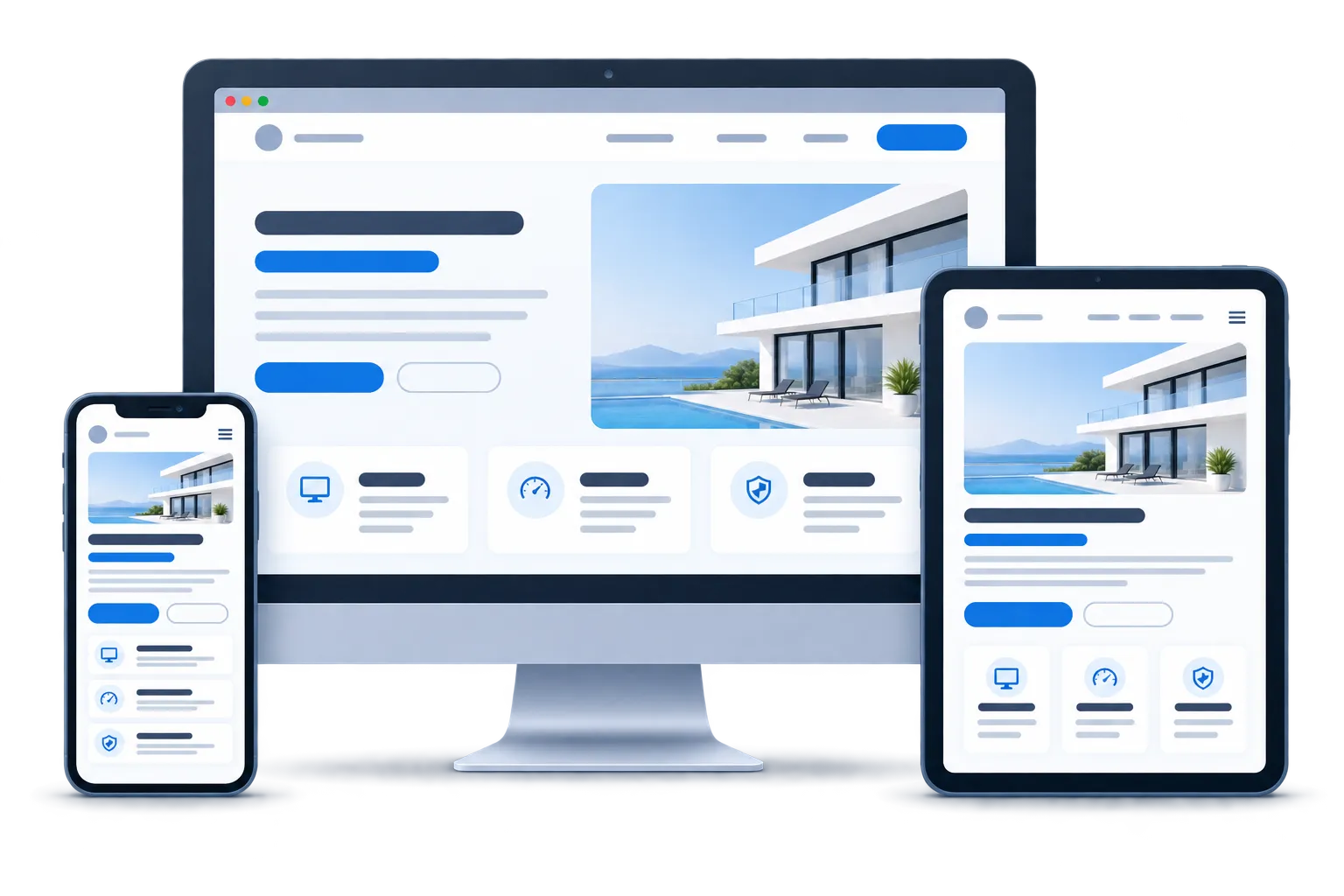 Illustration sur l'aspect responsive des sites internet